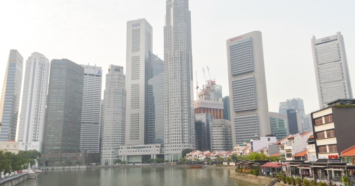 Downtown Singapore skyline, November 2019